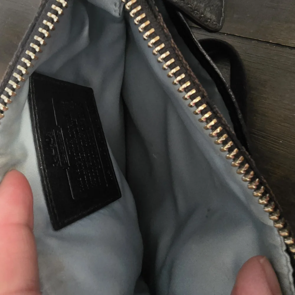 Coach Signature Black and Brown Crossbody - Picture 5 of 11